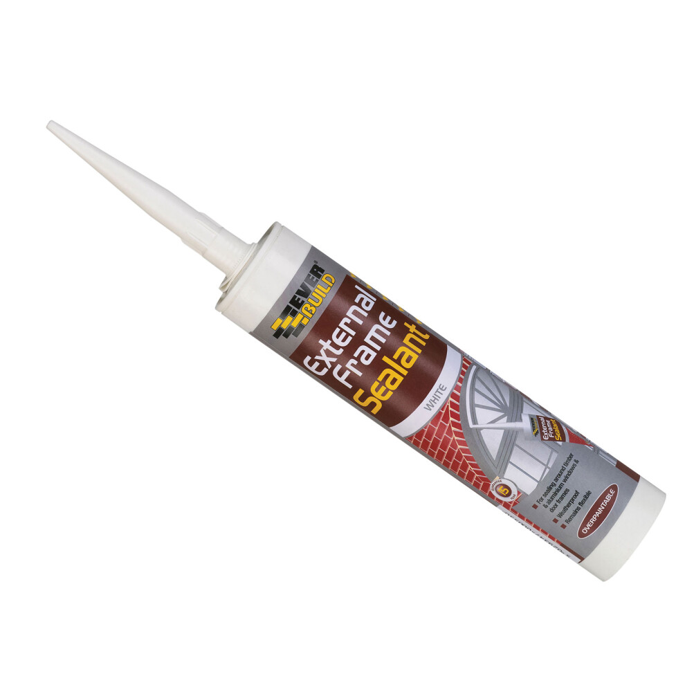 Everbuild EXTWH 310ml External Frame Acrylic Sealant - White