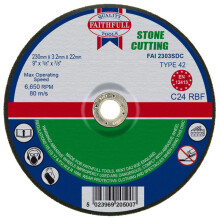 Faithfull Depressed Centre Stone Cut Off Disc 230 x 3.2 x 22mm FAI2303SDC