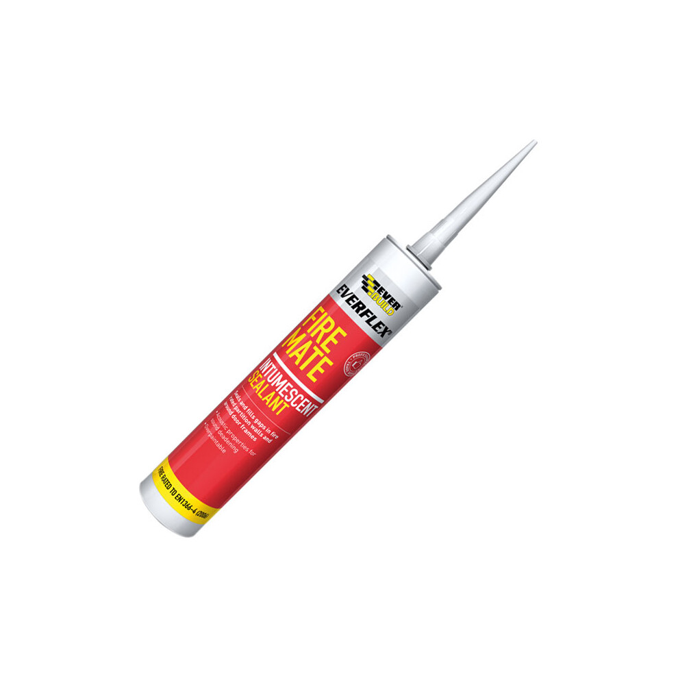 EVERBUILD "FIREMATE SEALANT" FIRE-RATED INTUMES  FILLER, 295ML -WHITE (ACOUSTIC SEALANT & ADHESIVE)