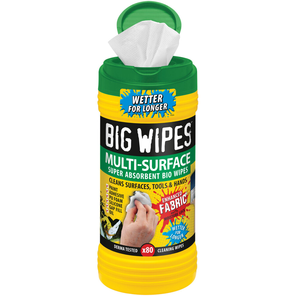 Big Wipes Antibacterial Multi Surface Hand Cleaning Wipes Pack of 80 - Image 12