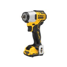 DEWALT DCF902D2 XR Brushless Sub-Compact 3/8in Impact Wrench 12V 2x 2.0Ah Li-ion