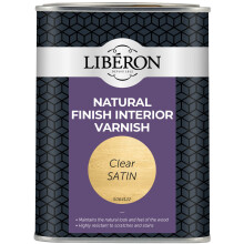 Liberon Natural Finish Interior Varnish Clear Satin 1 litre