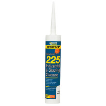 Everbuild 225 Industrial And Glazing Silicone White C3 Tube