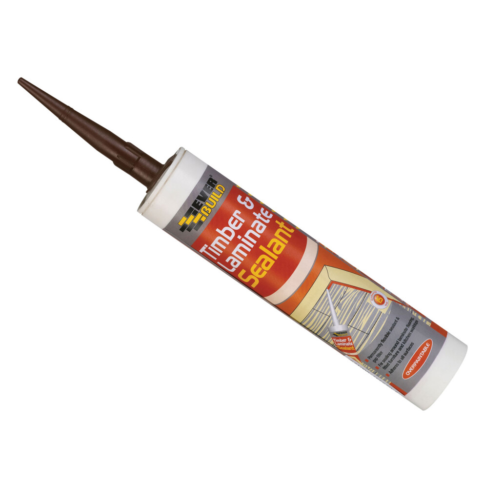 EVERBUILD TIMBER & LAMINATE SEALANT OAK, 290ML, TIMBOAK