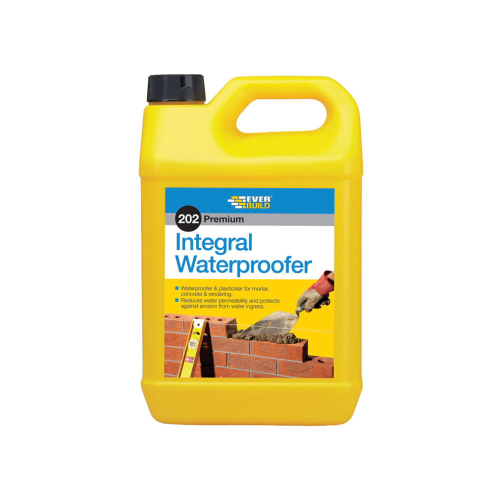 Everbuild 202 Integral Liquid Waterproofer Additive That Provides Water Protection 5 Litre