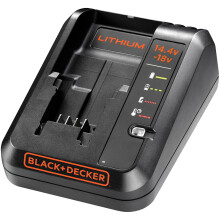 BLACK+DECKER BDC1A-GB Cordless Fast Charger for Power Tools with 2 Years Guarantee, 14.4-18 V, 16.6 x 14 x 9.4 cm, 1-Piece