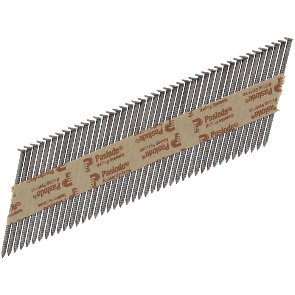 Paslode Im350+ Ring Shank Bright Nails - 3.1 X 75Mm (2200 Box + 2 Fuel Cells) 5701291412262