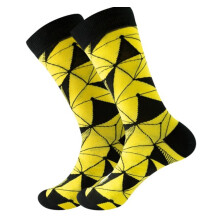 Lustige Herrensocken mit Argyle-Muster, superweich, bequem, dehnbar, atmungsaktiv, gerippte Bündchen, glatte Zehennaht, kräftiges Farbmuster.