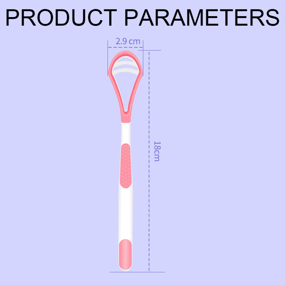 Oral Hygiene Revolution, Ergonomics Design Tongue Scraper Cleaner For Adults And Kids, Reusable Stainless Steel Promote Healthy Mouth (5PCS)