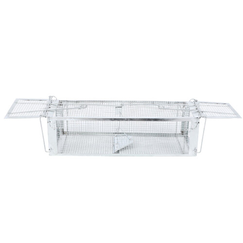 Automatically Closing Double Doors Trap, Constructed from High-Quality Iron for Unmatched Strength and Durability