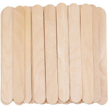 DIY Craft Supplies, Jumbo Popsicle Sticks, Craft Sticks, Natural Birch Wood Multifunctional Wooden Sticks For Waxing Sticks, Building Projects, Paint