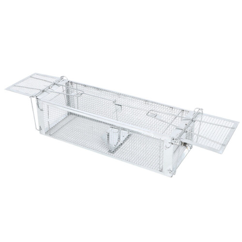 Automatically Closing Double Doors Trap, Constructed from High-Quality Iron for Unmatched Strength and Durability 2