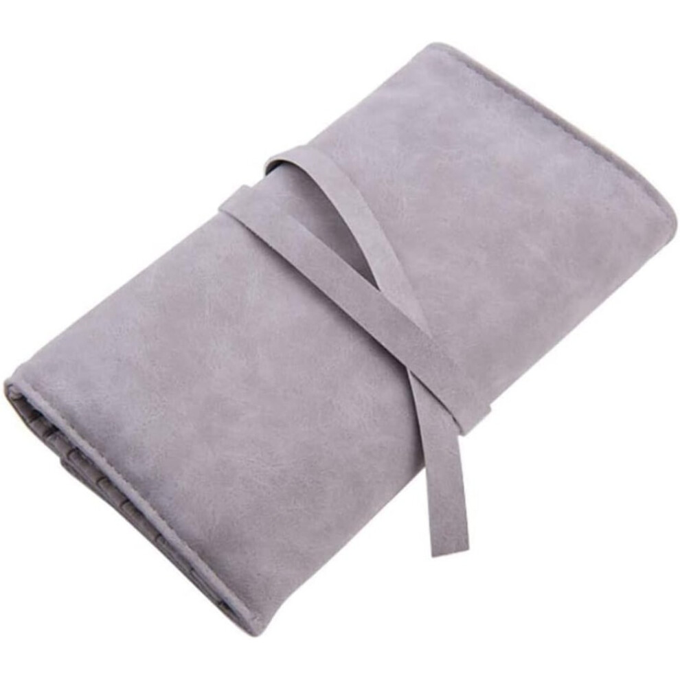 Makeup Brushes Rolling Case Pouch Portable Travel Cosmetic Brush Storage Case for Cosmetic Tools Portable Folding 14 Pockets