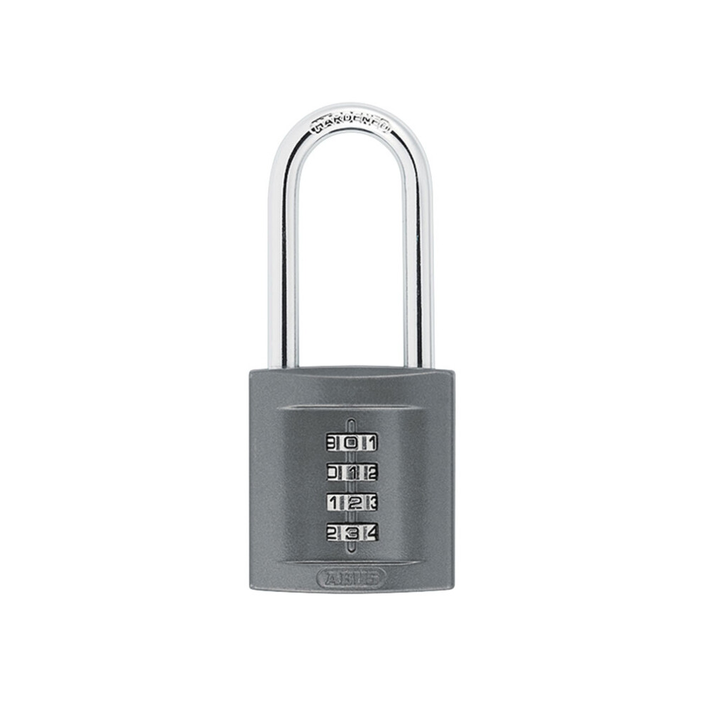 Combination Padlock - Steel - 4 Wheel - 50mm - Long Shackle
