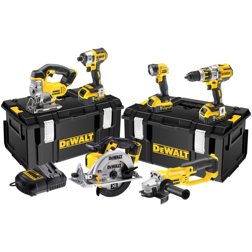 DeWalt DCK694P3 Brushless 3 Speed 6 Piece Kit 18 Volt 3 x 5.0Ah Li-Ion