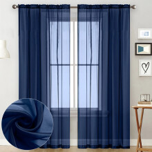 1 Stück Tüll-Maschen-Gardinen-Fenster-Fenster-Decken-Garn Voile Room Tür-Vorhang Glatte weiche Vorhänge Wohnkultur 140 260cm