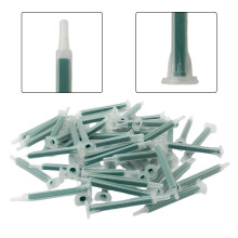 50Pieces 2K Klebemittel-Mischtipps Mischer-Düsen Mischer-Tipps statischer Mixer Resina Epoxi Epoxidharz Epoxid-Epoxid-Klebe-Spritzen-Set