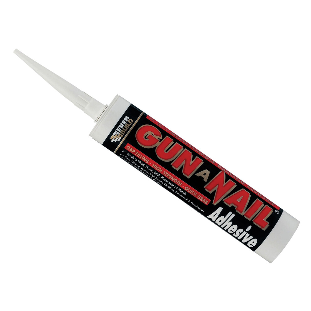 Everbuild Gun A Nail Standard High Strength Solvent Free Gap Filling Adhesive C3 Tube