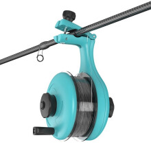 Draagbare Reel Spoolen Station Vislijn Spooler voor-Blauw