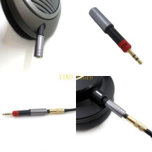K32C 5,4 cm lange tragbare, vergoldete Adapterstecker für Audio-Technica ATH-M70X M40X M50X M60X für Sennheiser
