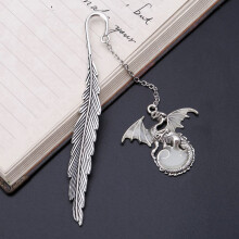 Leuchtender Leuchtmarker für Creative Feather Dragon Lesezeichen