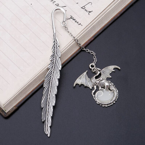 Leuchtender Leuchtmarker für Creative Feather Dragon Lesezeichen
