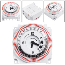 16A 250V Mechanischer 24-Stunden-Timerschalter Industrielles Zeitgerät Panelschalter Schutzschalter Industrie-Schalter Schutzpanel