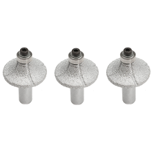 Y17A 3Pcs 1/2 Zoll Diamantfräser, Rad, Halb Bullnose für Hand-Profiler Marmorgranit