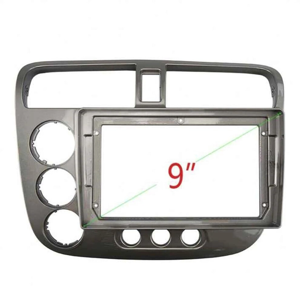 9 Inch Car Stereo Fascia Panel Double Din Dash Kit For Honda Civic 20002006 Durable Fit 9189345181658