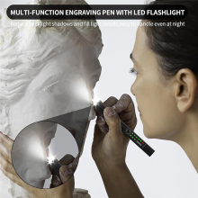 Y17A 41Pcs Gravurstift-Set mit LED-Licht, USB-Wiederladbare, kabelloser Gravur, Gravurwerkzeuge für Künstler und Heimwerker