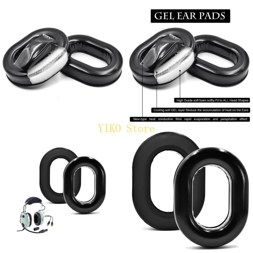 K32c Thicker Earpads For David Clark H10 Aviation Earphone Covers Easy To Install 6935161435740