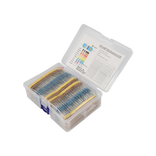 2600PCS 1/8W Πακέτο αντίστασης μεταλλικής μεμβράνης που χρησιμοποιείται συν 2