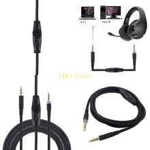 K32C Gaming-Kabel Kopfhörerkabel Verlängerungskabel Headset-Kabel Geräuschunterdrückung für HyperX Cloud für