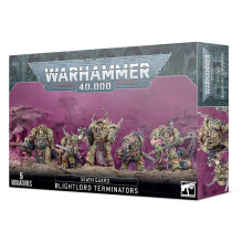 Games Workshop Death Guard: Blightlord Terminators Warhammer 40k 99120102124 - Tabletop Miniatures Wargame