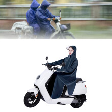 Elektrische Fahrrad-Regenponcho 5XL Marineblau Oxford-Stoff Übergröße Poncho