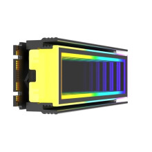 M.2 SSD Kühlkörper M.2 Kühler Kühler synchronisiert ARGB-Lichtradiatoren Kleine und leichte Kühlkörper