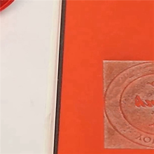 Y17A 4X-Stempelfolie für Laser-Gravurmaschine mit A4-Größe 2,3 mm (Orange-Rot)