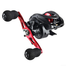 Baitcasting Reel 6.3:1 Gear Ratio Left Hand Retrieve Red Anti Technology