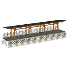 Kato 23-134 Local Line Platform with Roof (Pre-Built) N Gauge