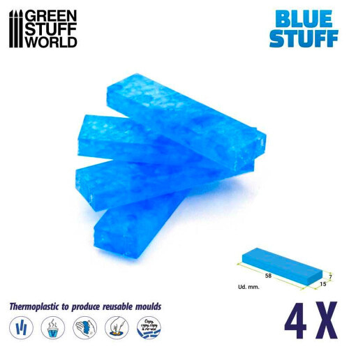 Green Stuff World Blue Stuff Mold Bars x4 1