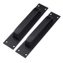 Stabiler Schrankgriff aus Aluminiumlegierung, 2-teilig, schwarz,