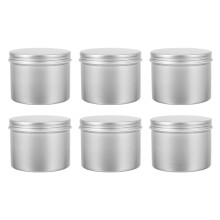 6Stk Aluminium Kosmetikdosen Silber, - Und Aufbewahrungsbox Set