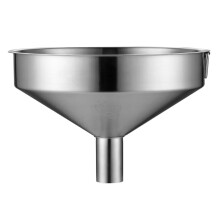 304 Stainless Steel Large Mouth Funnel, Extra Wide, Industrial Grade, 21cm Taper Tube for Home and Commercial Use