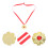 colar de com medalha, acessório para cosplay 11