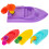1 Set Mit 4 Kunststoff Ballon Rückstoß Boot Experimentiergerät 5