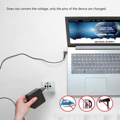 12 Stück EU Reise-Netzsteckeradapter, PC-Gehäuse, Kupferkontakte 1