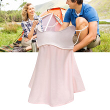 Damen UV-Gesichtsmaske Sonnenschutz Eissilhouette Nackenwärmer Cameo Braun
