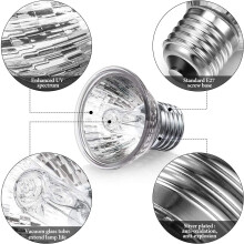 Lâmpadas de aquecimento para répteis, lâmpadas versáteis para répteis e anfíbios, incluindo tartarugas, lagartos, cobras, iguanas, etc., luz de