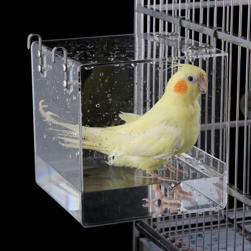 Μπανιέρα Bird Bliss με τετράγωνο άνοιγμα, κρεμαστό κουτί ντους με παχύρρευστο