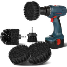 Brosse pour tapis et joints de carrelage, poils durs pour un nettoyage en profondeur, manche Ă changement rapide pour une utilisation flexible,